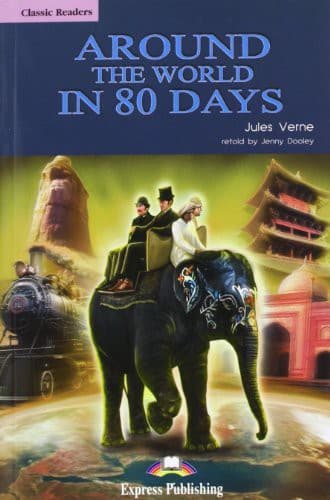 Portada de Around the World in 80 Days Reader