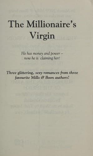 Portada de Millionaire's Virgin