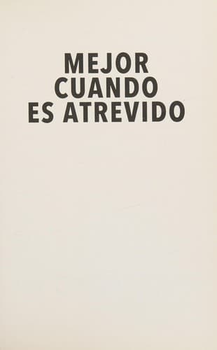 Portada de Mejor cuando es atrevido