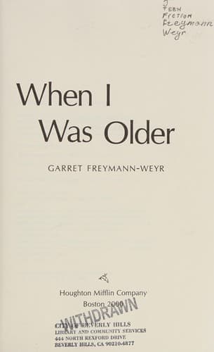 Portada de When I was older