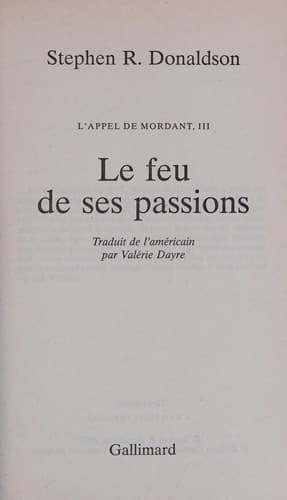 Portada de Le feu de ses passions