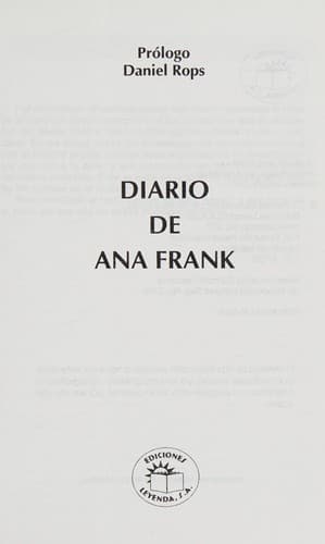 Portada de El diario de Ana Frank