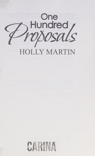 Portada de One Hundred Proposals