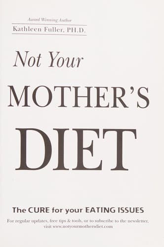 Portada de Not Your Mother's Diet