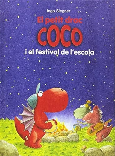 Portada de El petit drac Coco i el festival de l'escola