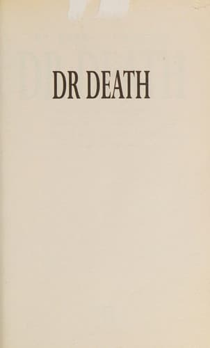 Portada de Dr Death by KIERAN CROWLEY