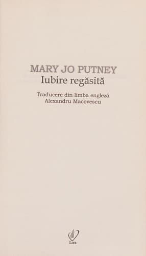 Portada de Iubire regasita (Romanian Edition)