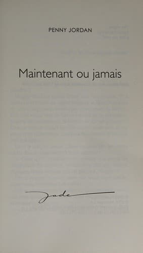 Portada de Maintenant ou jamais