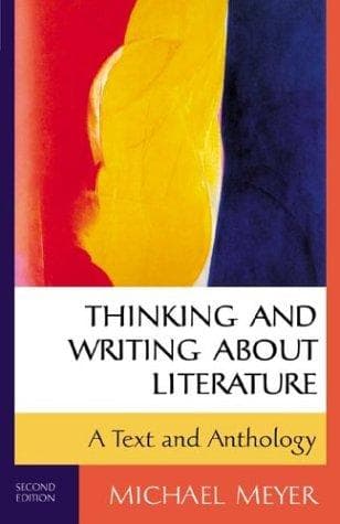 Portada de Thinking and writing about literature