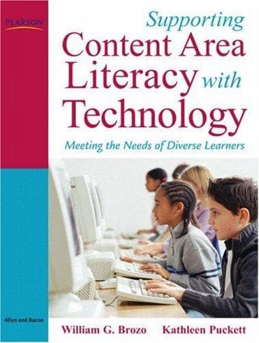 Portada de Supporting content area literacy with technology