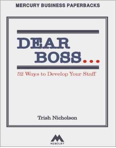 Portada de Dear boss ..