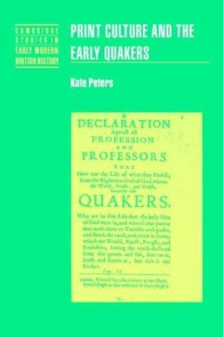 Portada de Print culture and the early Quakers