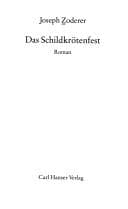 Portada de Das Schildkrötenfest