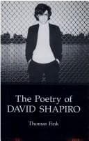 Portada de The poetry of David Shapiro