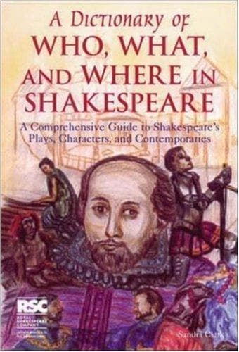 Portada de A dictionary of who, what, and where in Shakespeare