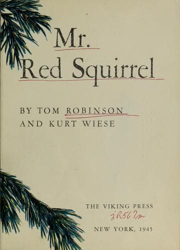Portada de Mr. Red Squirrel