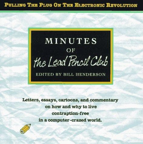 Portada de Minutes of the Lead Pencil Club