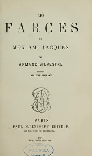 Portada de Les farces de mon ami Jacques
