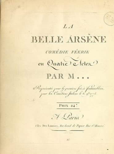 Portada de La belle Arsène
