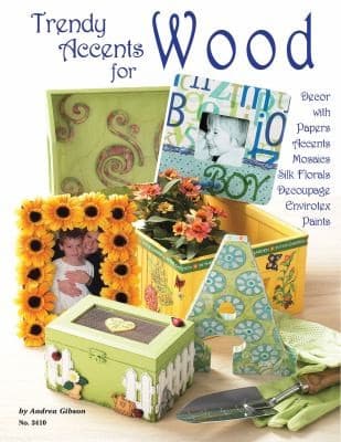 Portada de Trendy Accents For Wood Dcor With Papers Accents Mosaics Florals Decoupage Envirotex Paints
