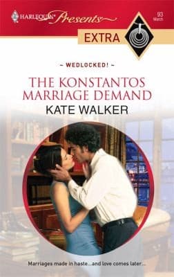 Portada de The Konstantos Marriage Demand
            
                Harlequin Presents Extra