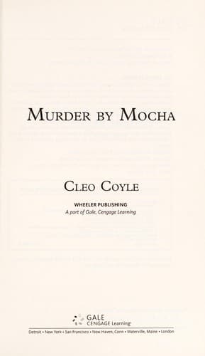 Portada de Murder by mocha
