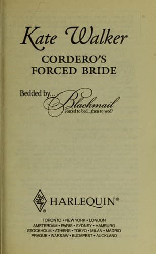 Portada de Cordero's forced bride