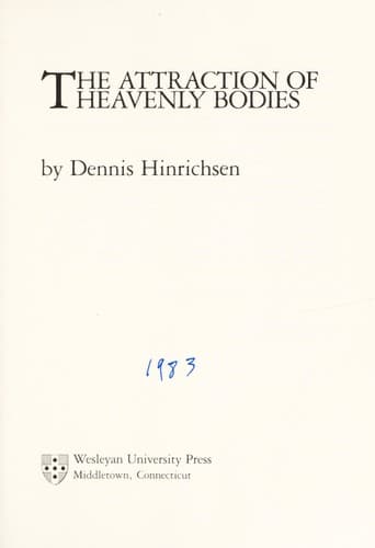Portada de The attraction of heavenly bodies