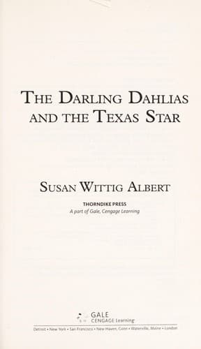 Portada de The Darling Dahlias and the Texas star