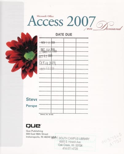 Portada de Microsoft Office Access 2007 on demand