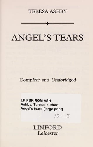 Portada de Angel's tears