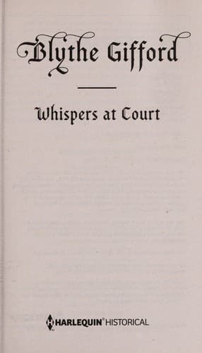 Portada de Whispers at Court