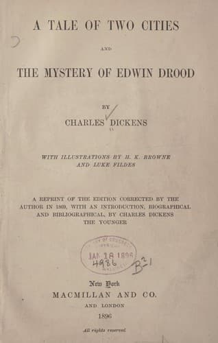 Portada de Novels (Mystery of Edwin Drood / Tale of Two Cities)
