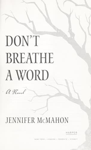 Portada de Don't breathe a word