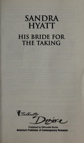 Portada de His bride for the taking