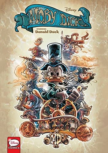 Portada de Disney Moby Dick, starring Donald Duck
